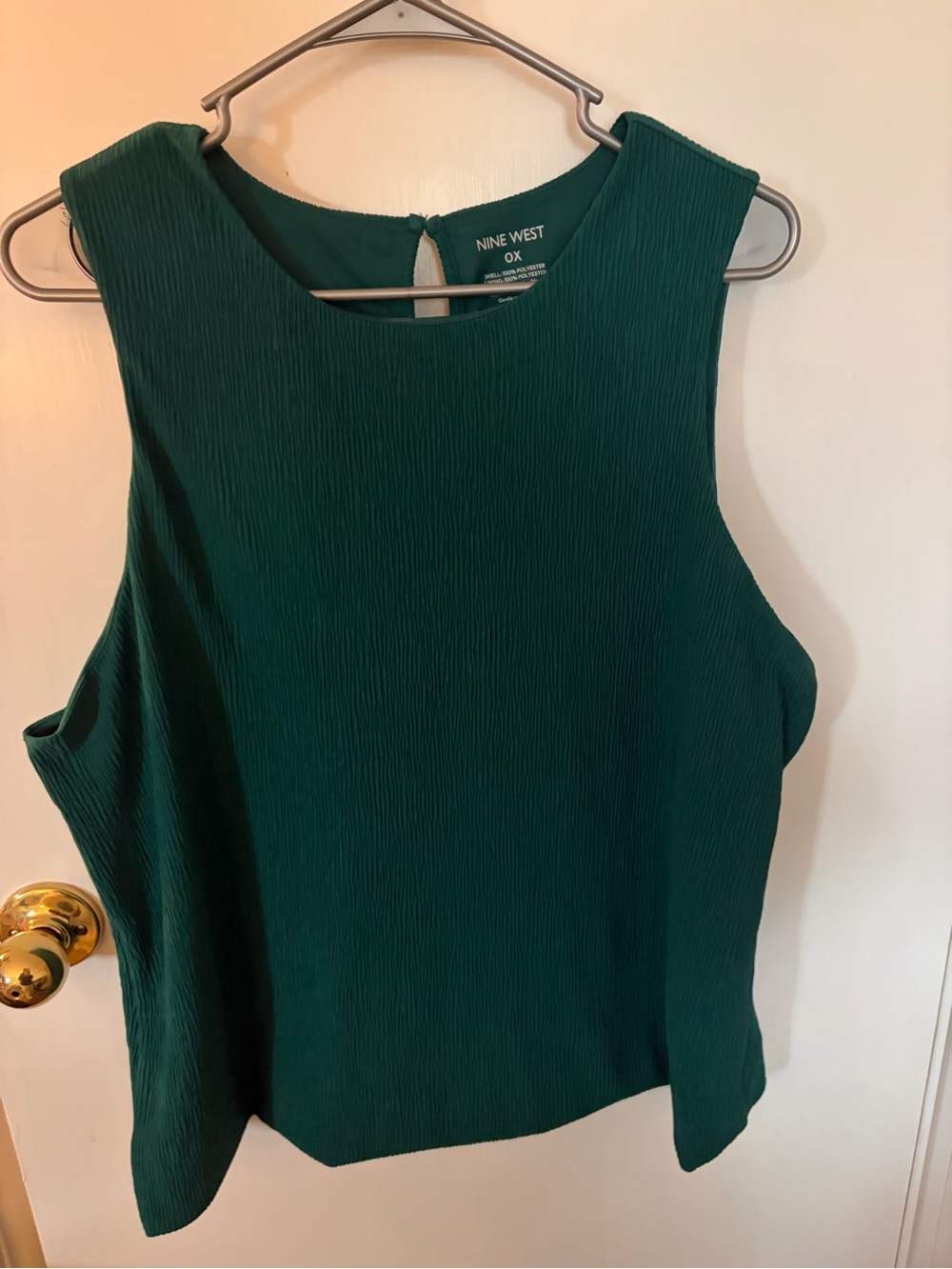 Nine West Emerald Green Sleeveless Tank